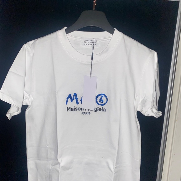 Maison Margiela White Embroidered Tee - Picture 4 of 8